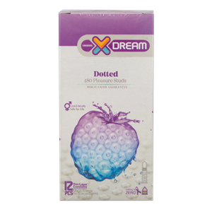 کاندوم خاردار ایکس دریم Xdream Dotted بسته 12 تایی Dream Condom 12pcs 