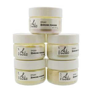 پودر کروم رزین اپوکسی فیلو مدل Chr حجم 100 میلی‌لیتر بسته 5 عددی