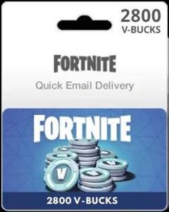 گیفت کارت 2800 V-Buck بازی Fortnite - ریجن ترکیه