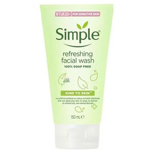 ژل شوینده صورت سیمپل مدل refreshingSimple Refreshing Facial Gel Wash 