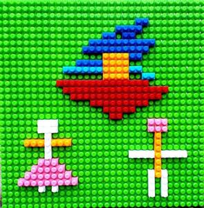 پنل لگو خانه بازی به همراه لگو