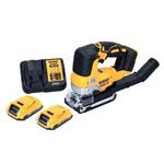 اره منبت کاری مویی شارژی دیوالت آمریکا DeWalt DCS334D2 Akku-Pendelhubstichsäge 18V Brushless 135mm 2x 2,0Ah Ladegerät 