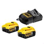 شارژر و باطری دیوالت آمریکا DeWalt Starter-Kit 2 x 5,0 Ah Akkus DCB115P2