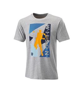 تی‌شرت مردانه ویلسون Geo Play Tech Tee Heather Grey