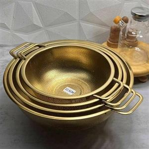 آبکش استیل اصلی برند یونیک (طلایی)