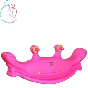 الاکلنگ کودک دو نفره مدل خرچنگ رنگ صورتی مامزنینی