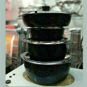 سرویس چدن 8 پارچه برند Sps داخل گرانیت نسوز