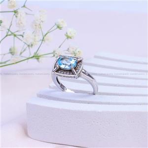 انگشتر توپاز زنانه کد 9950