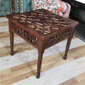 میز عسلی میز سنتی میز جلو مبلی .گل میز.شبکه ای.گره چینی .
