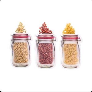 پلاستیک زیپ لاک دار طرح  بطری شیشه ای 3 عددی