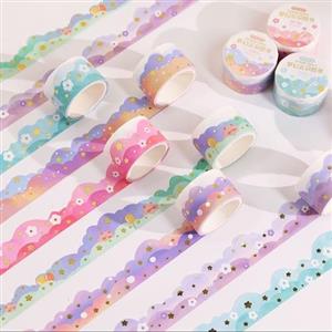 چسب واشی کاغذی 2 متری طرح Dreamy colors