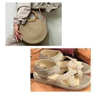 ست کنفی ست کیف و کفش کنفی زنانه شیک و باکیفیت