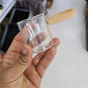سس ریز پیرکس ظرف سس پیرکس دسته چوبی