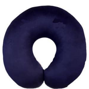 بالش دور گردنی مخمل رنگ سرمه ای