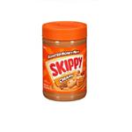 Skippy کره بادام زمینی کرمی تفت داده شده  با عسل درب نارنجی اسکیپی