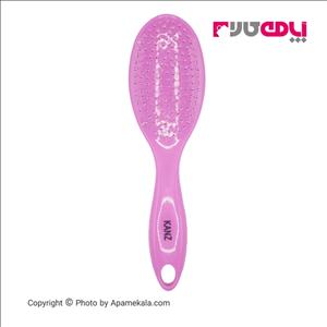 برس مو پلاستیکی KANZ مدل قایقی رنگ صورتی وزن 80 گرم