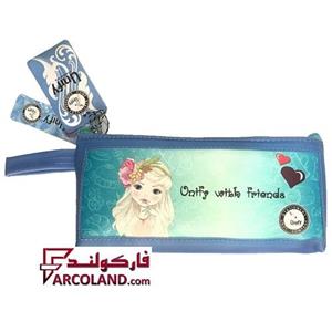 جامدادی یونی فای کد 5-1614 طرح دختر مو سفید | Unify pencil case | تک زیپ