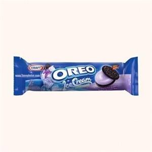 بیسکویت اورئو OREO کرمدار با طعم بستنی بلوبری 119 گرمی