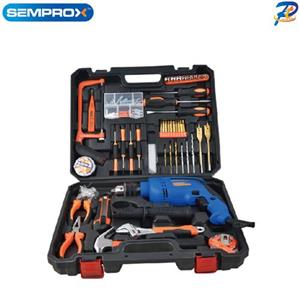 دریل چکشی 13 میلیمتر 710 وات سمپراکس با لوازم مدل Semprox Sid1301-3