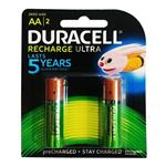 باتری دوتایی قلمی شارژی Duracell Recharge Ultra 1.2V AA 2400mAh