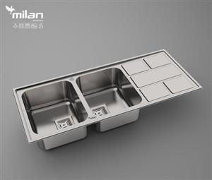 سینک 5010 توکار استیل میلان