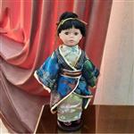 عروسک بانوی ژاپنی سرامیکی آنتیک وکلکسیونی باقد42سانتیمترکد169