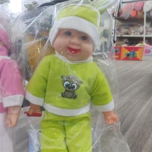 عروسک خندان. پسر .موزیکال. رنگ بندی. بسته بندی سلفونی. طول 40