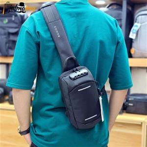 کیف کمری ضد آب مردانه و پسرانه کیف بادی بگ و بادی کراس اسپرت کیف کمری دوشی پارچه خلبانی جادار کت طرحی 