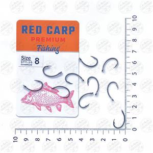 قلاب ماهیگیری  RED CARP کپوری مدل CurvedShunk سایز ۸ بسته ۱۰ عددی
