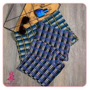 شورت نیم پا مردانه نخی. جنس پارچه نخی.