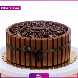 کیک با روکش شکلاتی 1 کیلوگرمی  (ارسال به دبی و امارات)