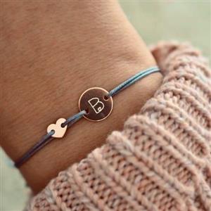 دستبند با پلاک سفارشی حروف تمام استیلی