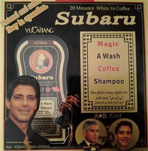 شامپو سوبارو subaruدوقلو اصل رنگ مو مشکی طبیعی کیفیت عالی رفع سفیدی مو