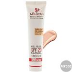 کرم پودر میس استار مدل تیوپی کلاسیک تاچ spf-20 شماره MF302 رنگ بژ روشن 40میلی MISSTAR