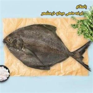 ماهی حلوا سیاه سایز متوسط تازه و صید روز (پک  نیم کیلویی)بسیار خوشمزه و لذیذ مناسب برای سرخ کردن
