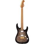 CHARVEL PRO-MOD DK24 HH 2PT CM POPLAR BURL – TRANSPARENT BLACK BURST