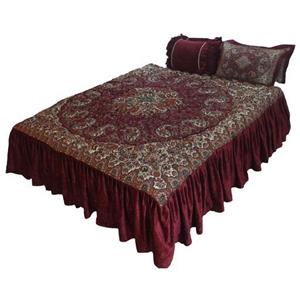 لحاف روتختی دلبر زرشکی
