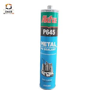 چسب پلی اورتان آکفیکس کارتریج مشکی AKFIX P645 METAL Automotive & Construction PU sealant 280ml 