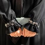 مانتو عبایی پیراهنی بلند جواهر دوزی شده الیزا درجه یک ارسال رایگان