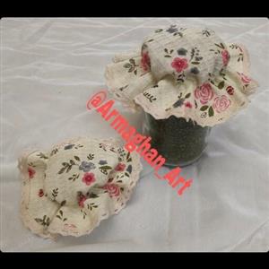 درپوش پارچه ای شیشه مربا و ترشی