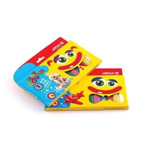 خمیر بازی 12 رنگ جعبه مقوائی آریا