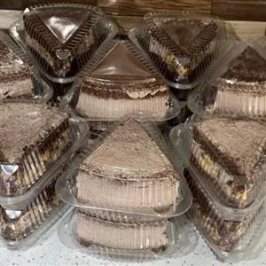 کیک شکلاتی کافه ای اسلایسی (200گرمی) ارسال به صورت پس کرایه