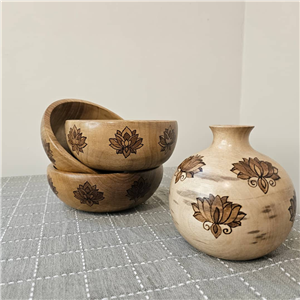 گلدون چوبی گلدان چوبی گردو