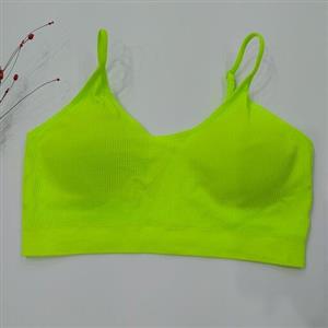 نیمتنه کبریتی زنانه سایزبزرگ نیم تنه کاپ متحرک تک رنگ فسفری