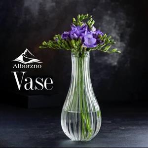 گلدان شیشه ای تیام مدل الماس