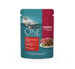 پوچ گربه عقیم شده پورینا وان طعم گاو و هویج (purina one)