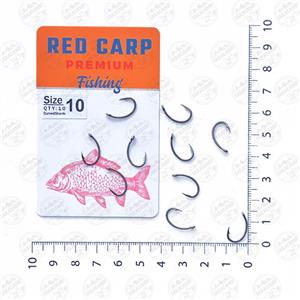قلاب ماهیگیری  RED CARP کپوری مدل CurvedShunk سایز ۱۰ بسته ۱۰ عددی 