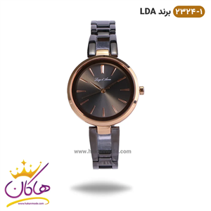 ساعت زنانه ال دی ای طوسی رزگلد کد 1-2324 | لویجی د آنا LDA