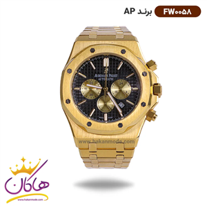 ساعت ای پی کرنوگراف فلزی طلایی مردانه | کد Audemars Piguet AP 0058/2