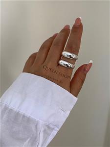 انگشتر زنانه مینیمال ۲ لاین